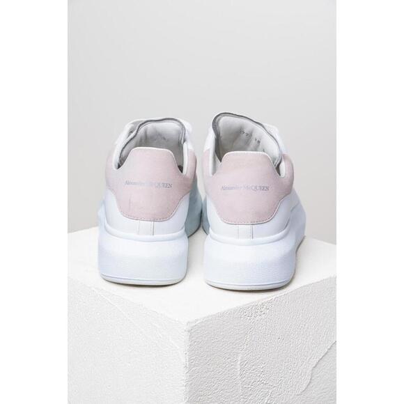 Alexander McQueen White and Cream Chunky Sneaker - Picture 4 of 7
